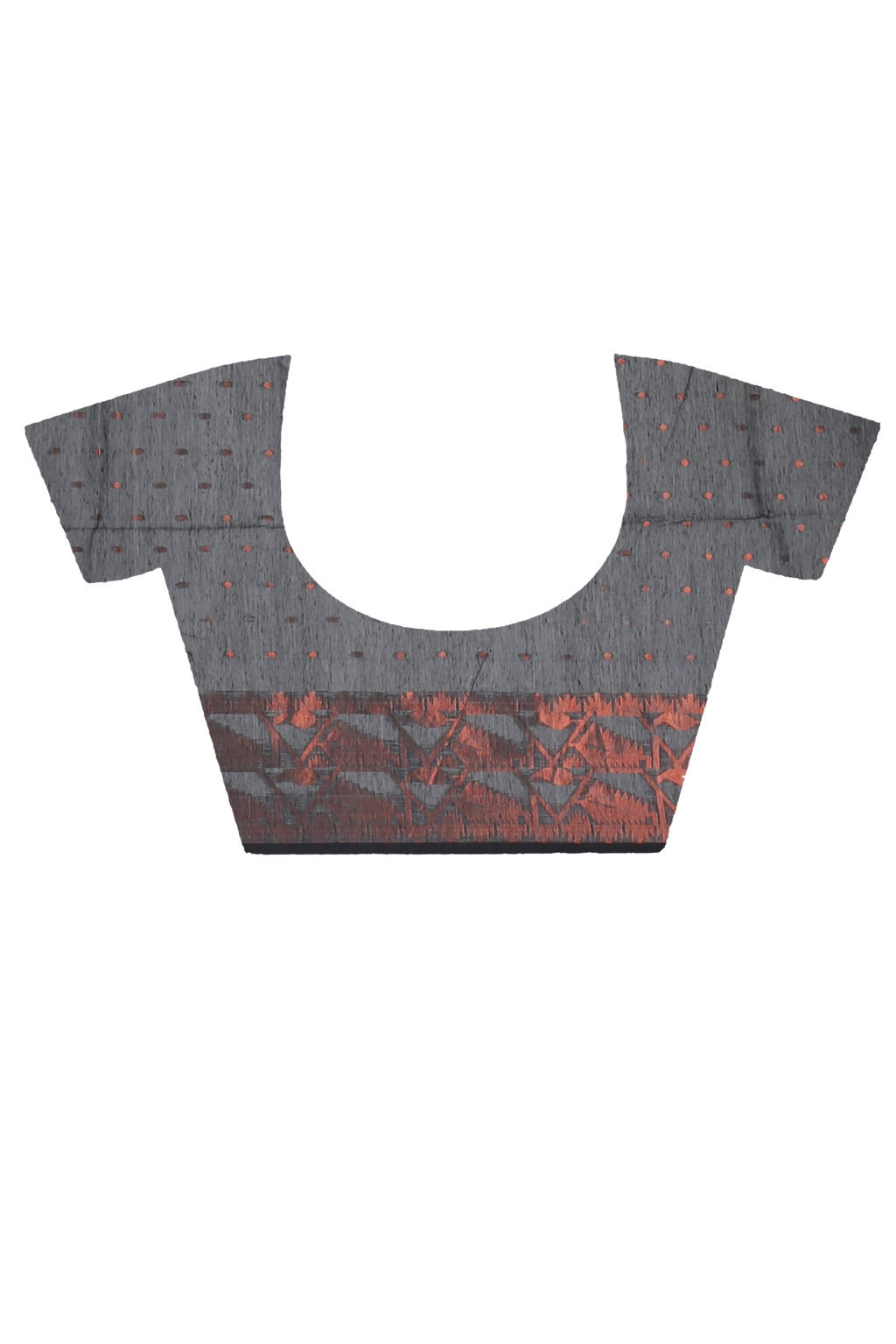 Black Blended Cotton Temo Hand Loom Saree (1264)